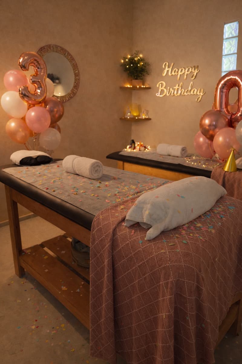 Birthday spa surprise